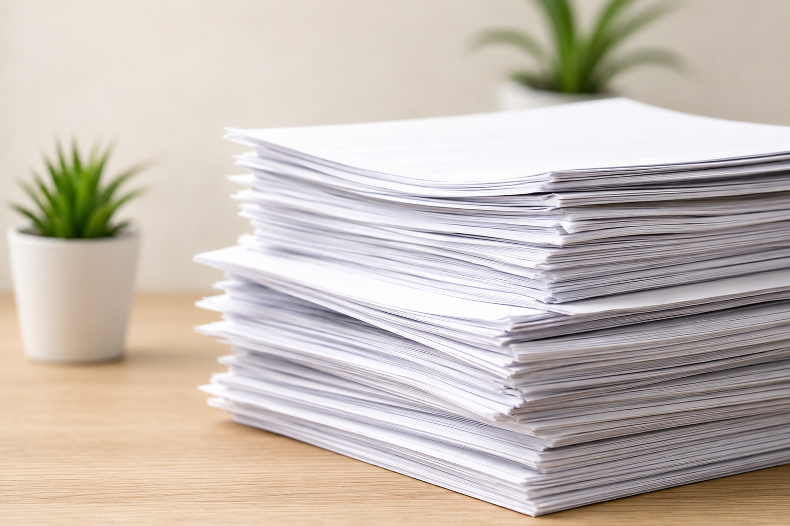Formatos de papel convertidos en documentos del sistema